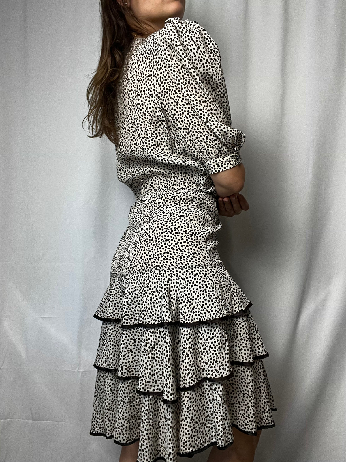 Vintage Punto Verde Dress With Shoulder Pads Size M