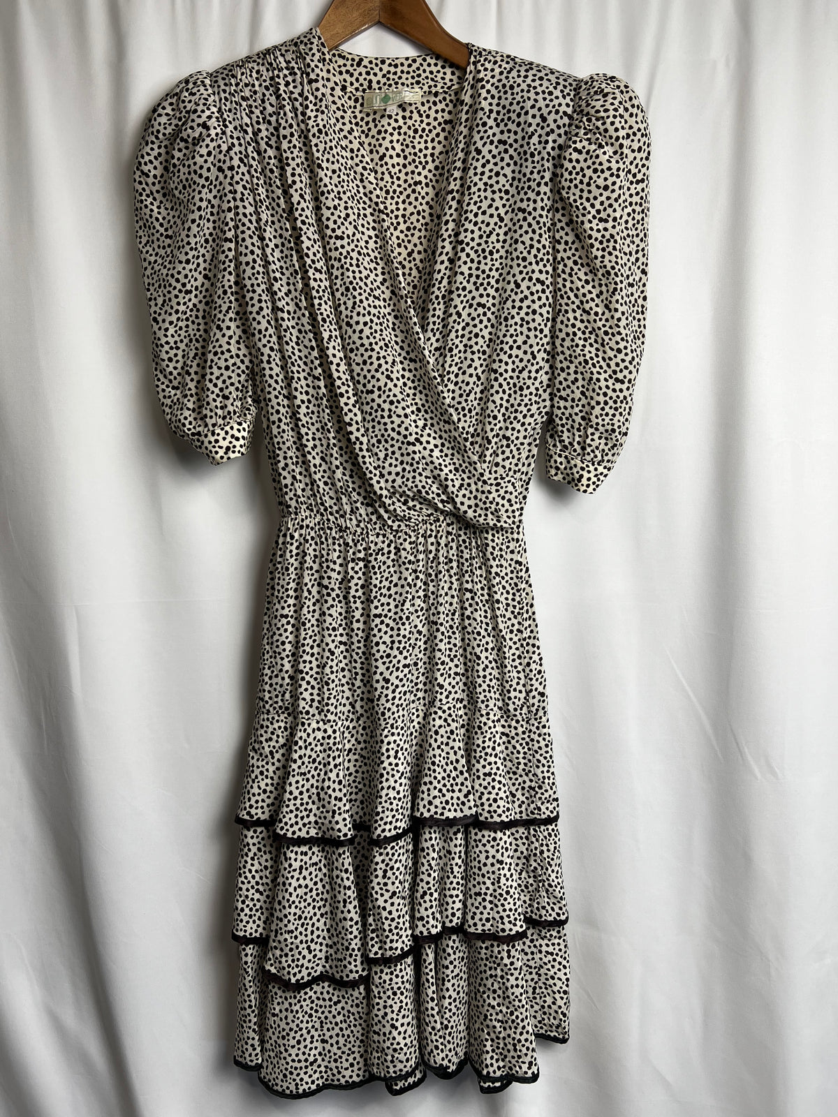Vintage Punto Verde Dress With Shoulder Pads Size M