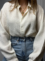 Vintage Silk Blouse Made In France Size M