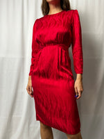 Vintage Argenti 100% Pure Silk Dress Made In Hong Kong Size S