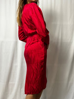 Vintage Argenti 100% Pure Silk Dress Made In Hong Kong Size S