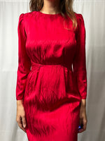 Vintage Argenti 100% Pure Silk Dress Made In Hong Kong Size S