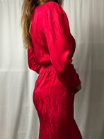 Vintage Argenti 100% Pure Silk Dress Made In Hong Kong Size S