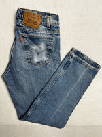 Vintage 80s Levis 505 Orange Tab Jeans Made In USA W36 L32