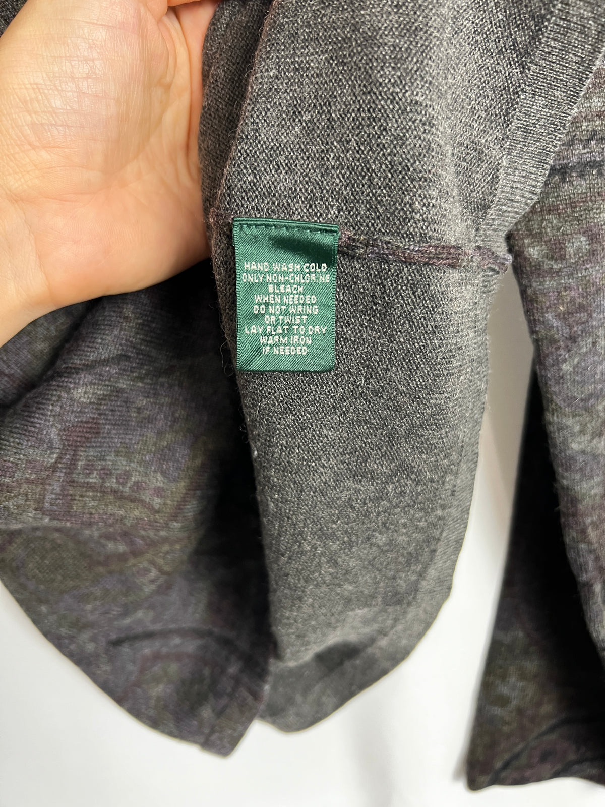 Ralph Lauren Silk & Cashmere Blend Knit Top Sweater Size L