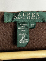 Ralph Lauren Silk & Cashmere Blend Knit Top Sweater Size XXXL