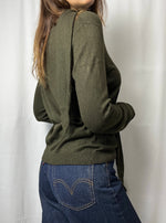 Ralph Lauren Silk & Cashmere Blend Knit Jumper With Draped Shawl Size L