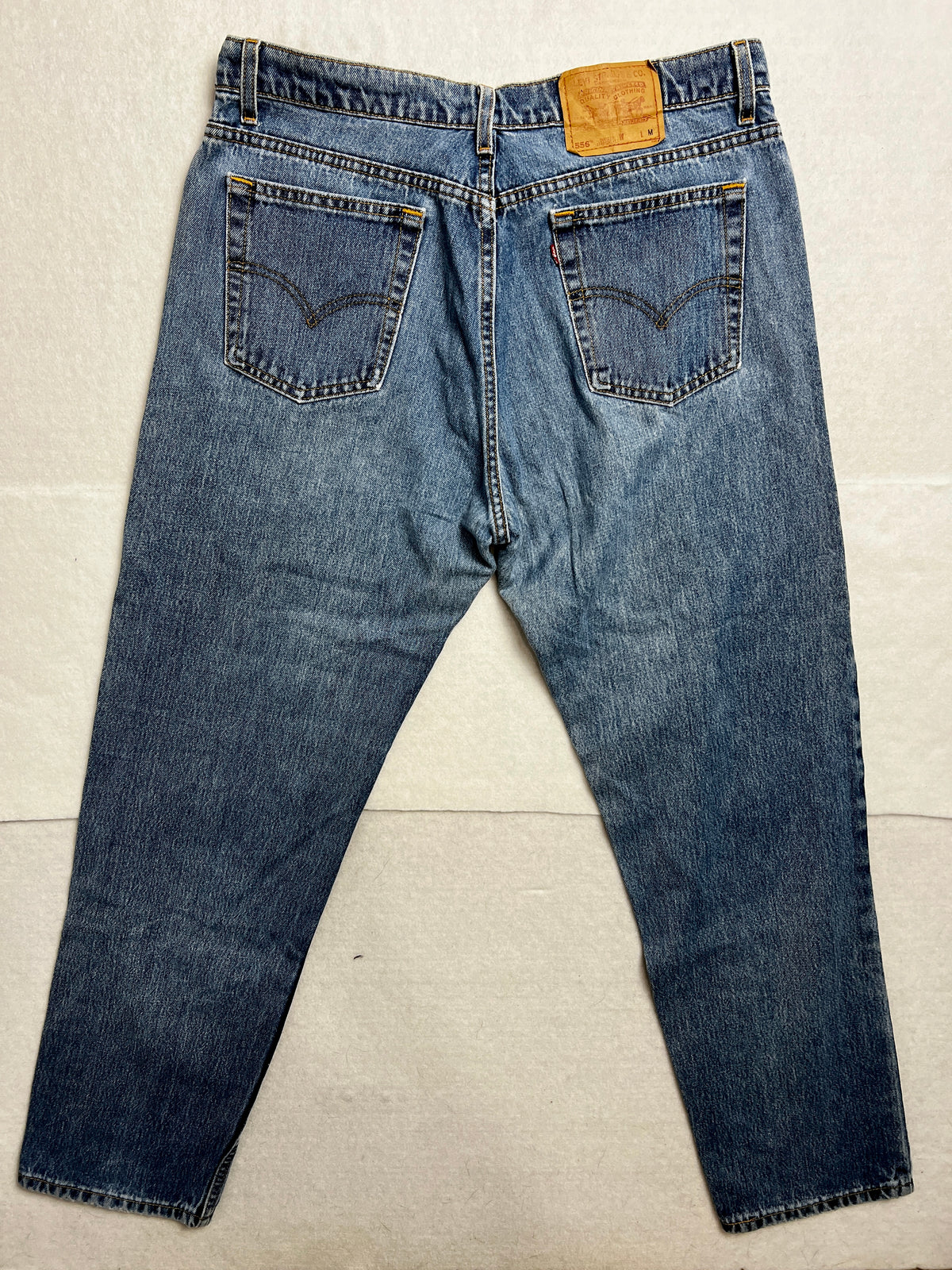 Vintage 90s 556 "Guy's Fit" Levis 556 Jeans | 16 MED | Made In USA | 100% Cotton