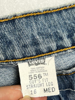 Vintage 90s 556 "Guy's Fit" Levis 556 Jeans | 16 MED | Made In USA | 100% Cotton