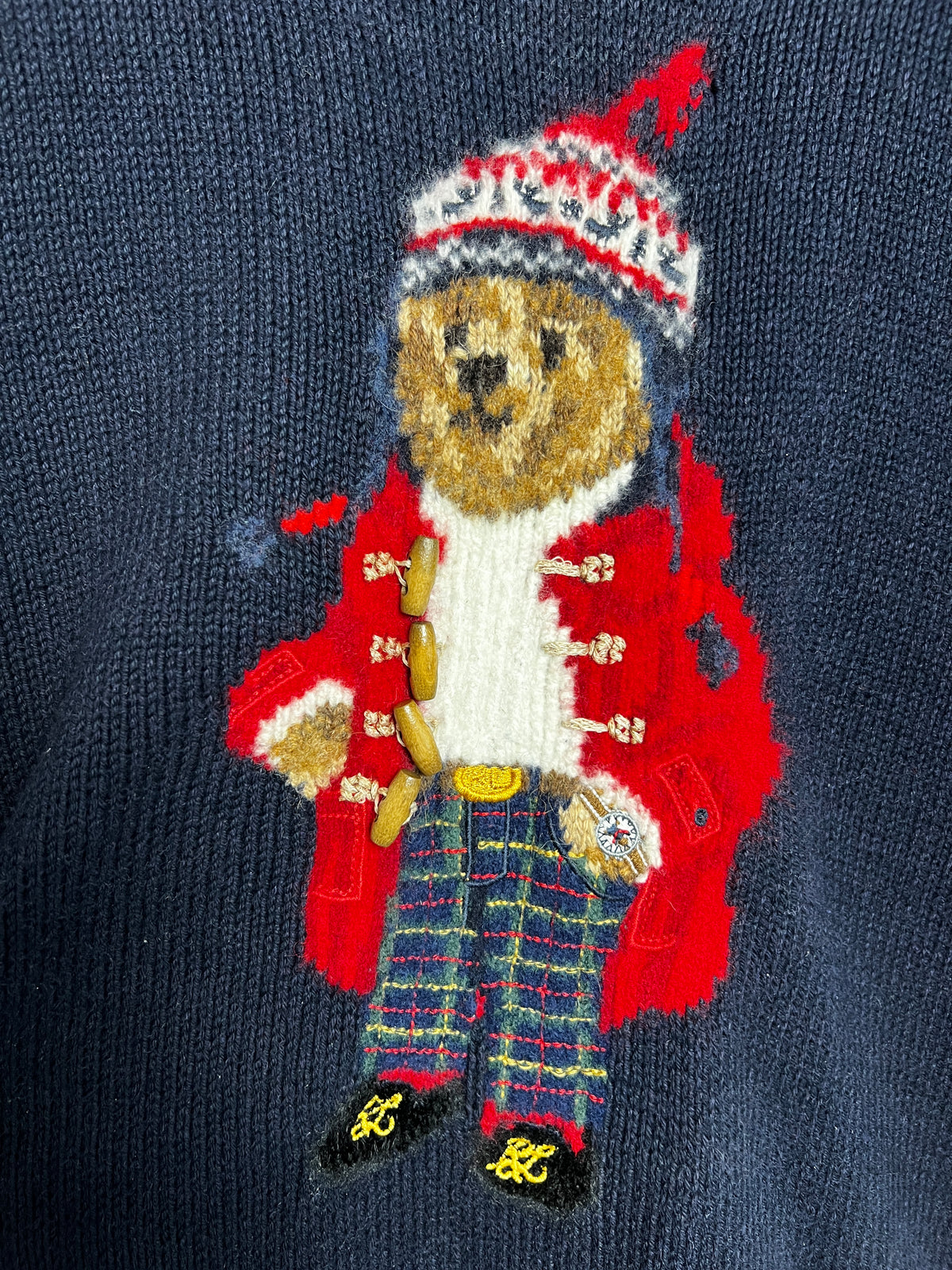 Polo Ralph Lauren Iconic Holiday Bear Jumper Size XL