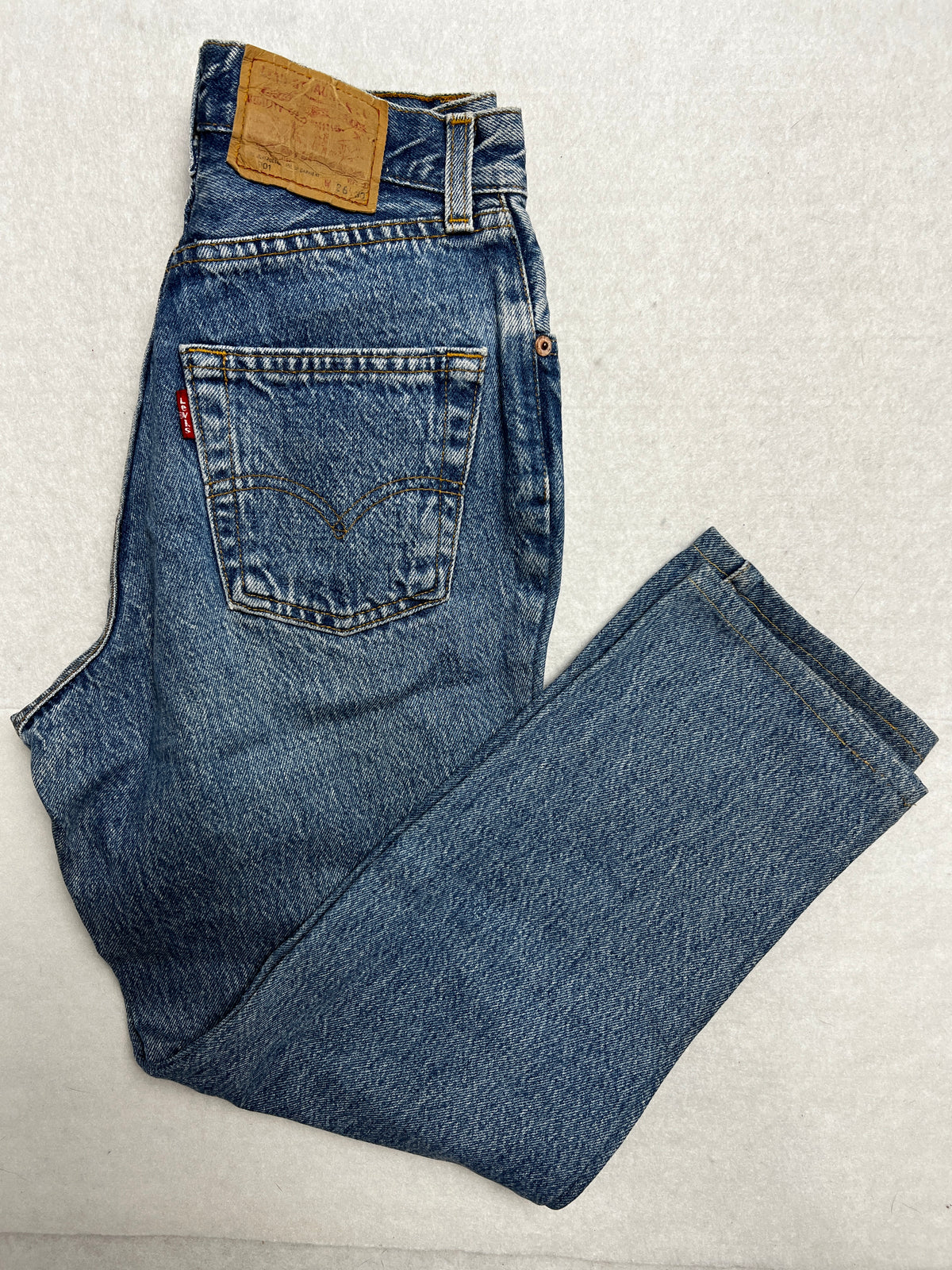 Vintage 80s 90s Levis RARE 901 Jeans W26 (Size XS) | Made In France | 100% Cotton