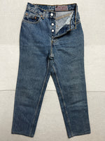 Vintage 80s 90s Levis RARE 901 Jeans W26 (Size XS) | Made In France | 100% Cotton