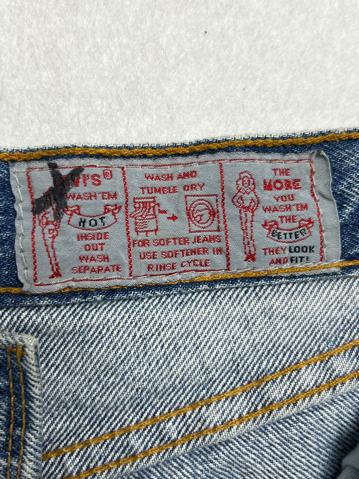 Vintage 80s 90s Levis RARE 901 Jeans W26 (Size XS) | Made In France | 100% Cotton