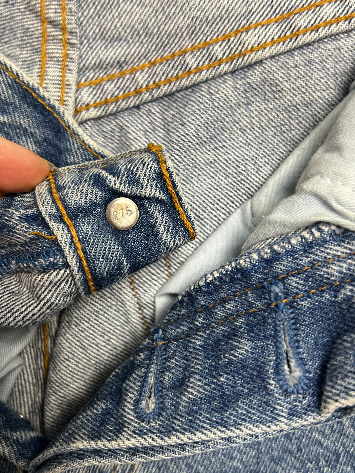 Vintage 80s 90s Levis RARE 901 Jeans W26 (Size XS) | Made In France | 100% Cotton