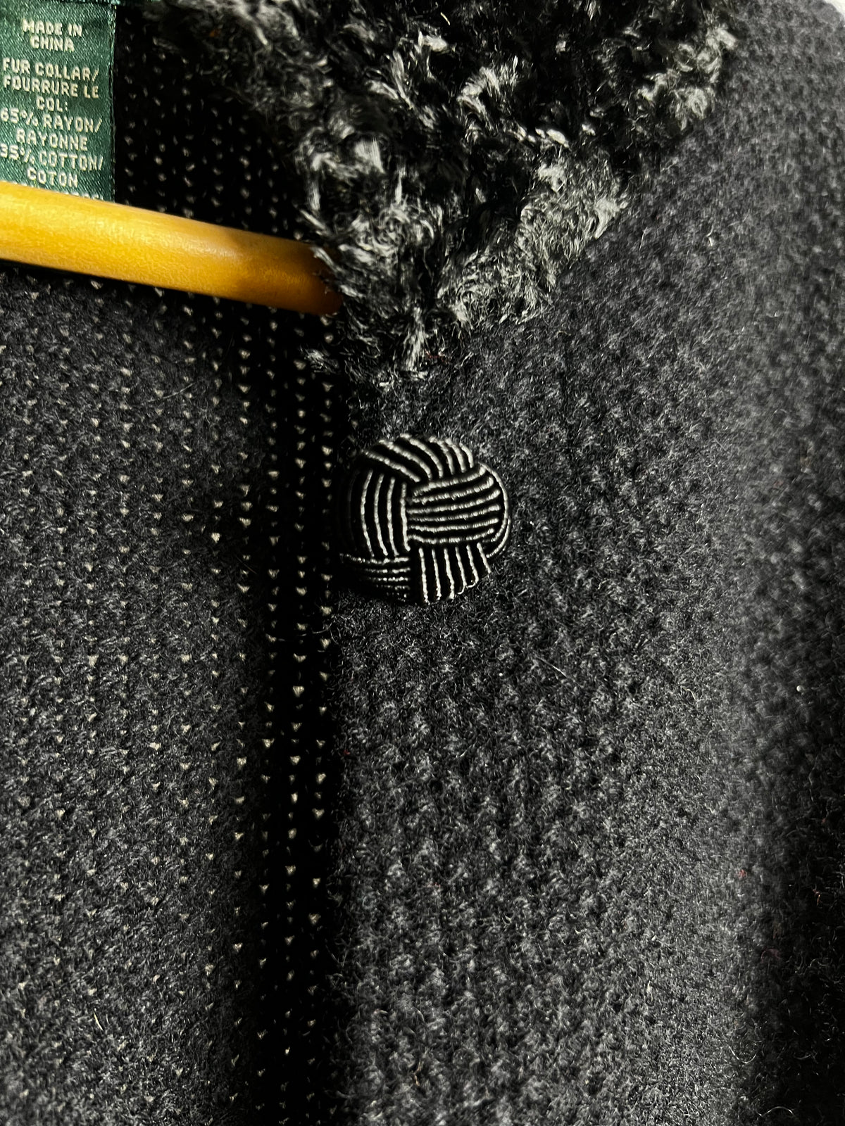 Ralph Lauren Black Lambswool Cardigan Jacket