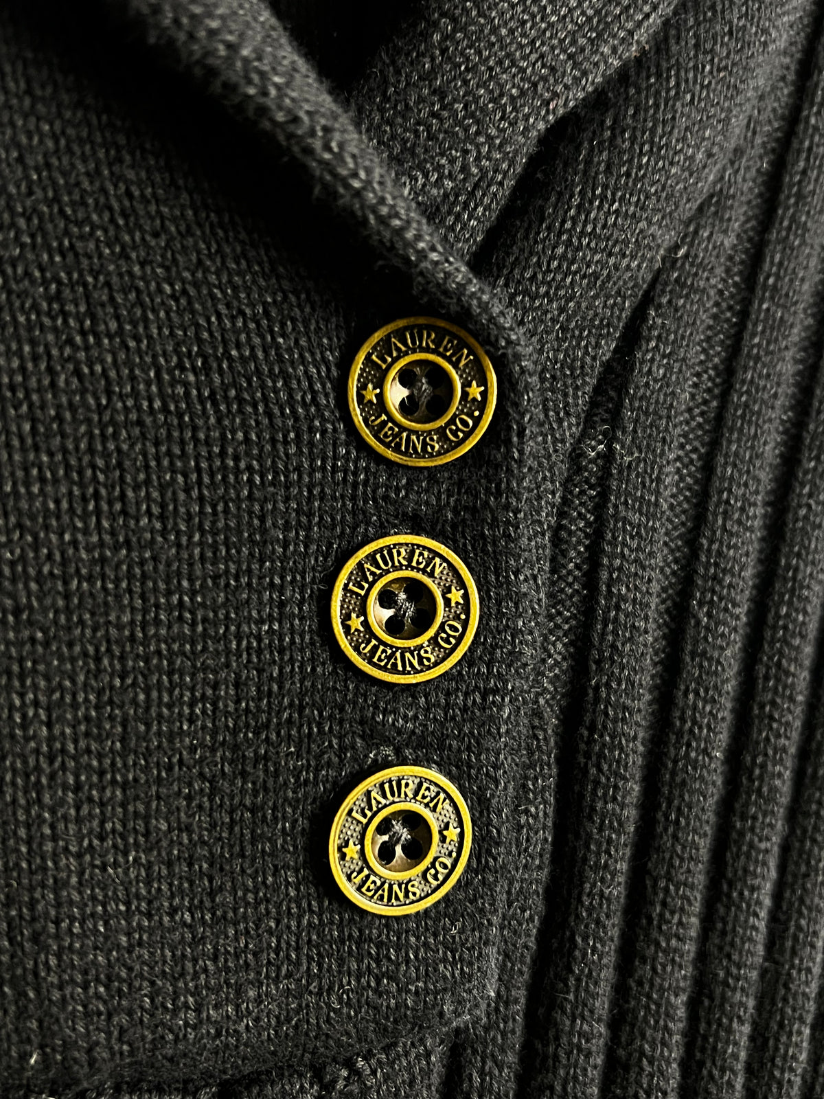 Ralph Lauren Ribbed Shawl Collar Sweater