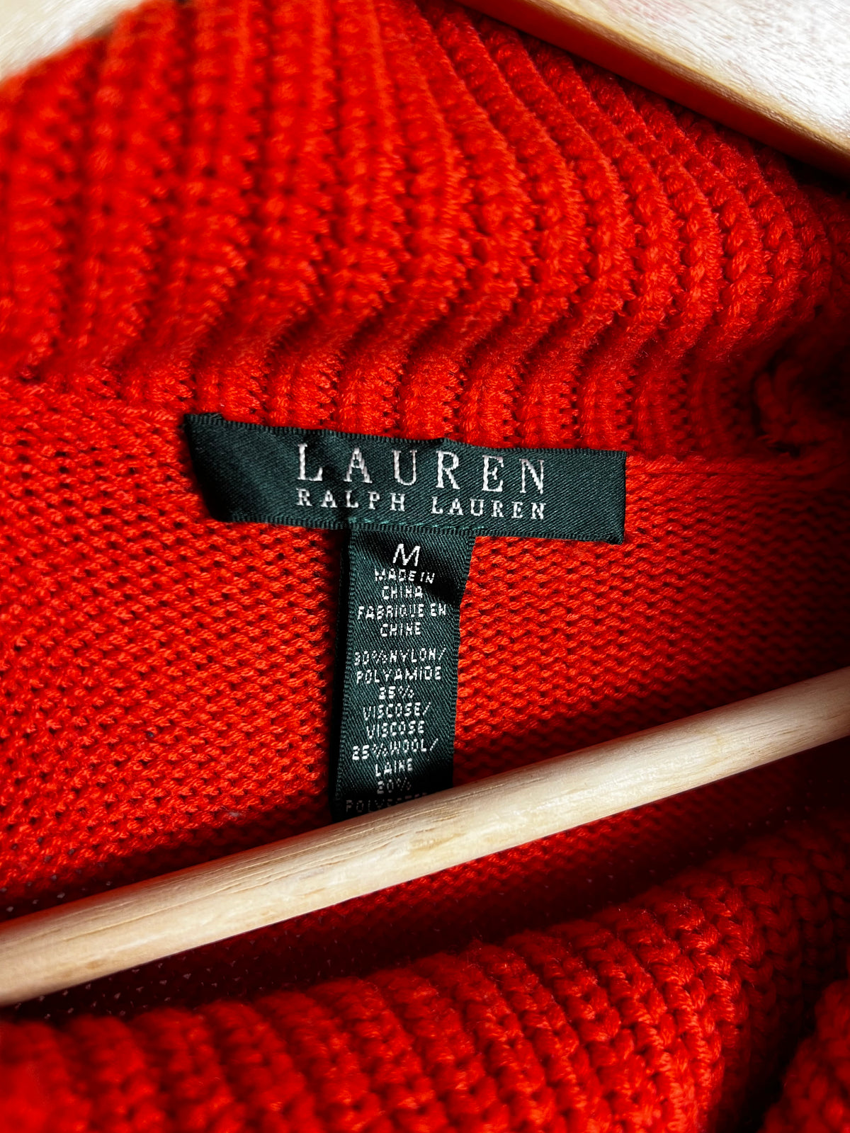 Ralph Lauren Wool Blend Cowl Neck Sweater