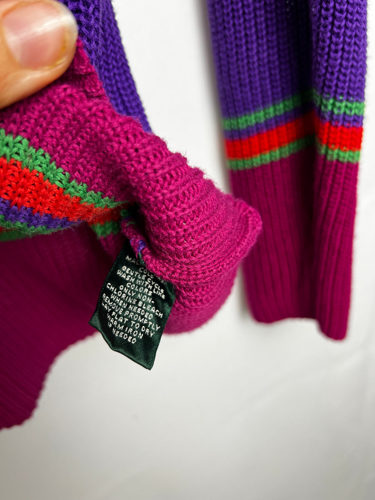 Ralph Lauren Multi Colour Striped Boat Neck Sweater