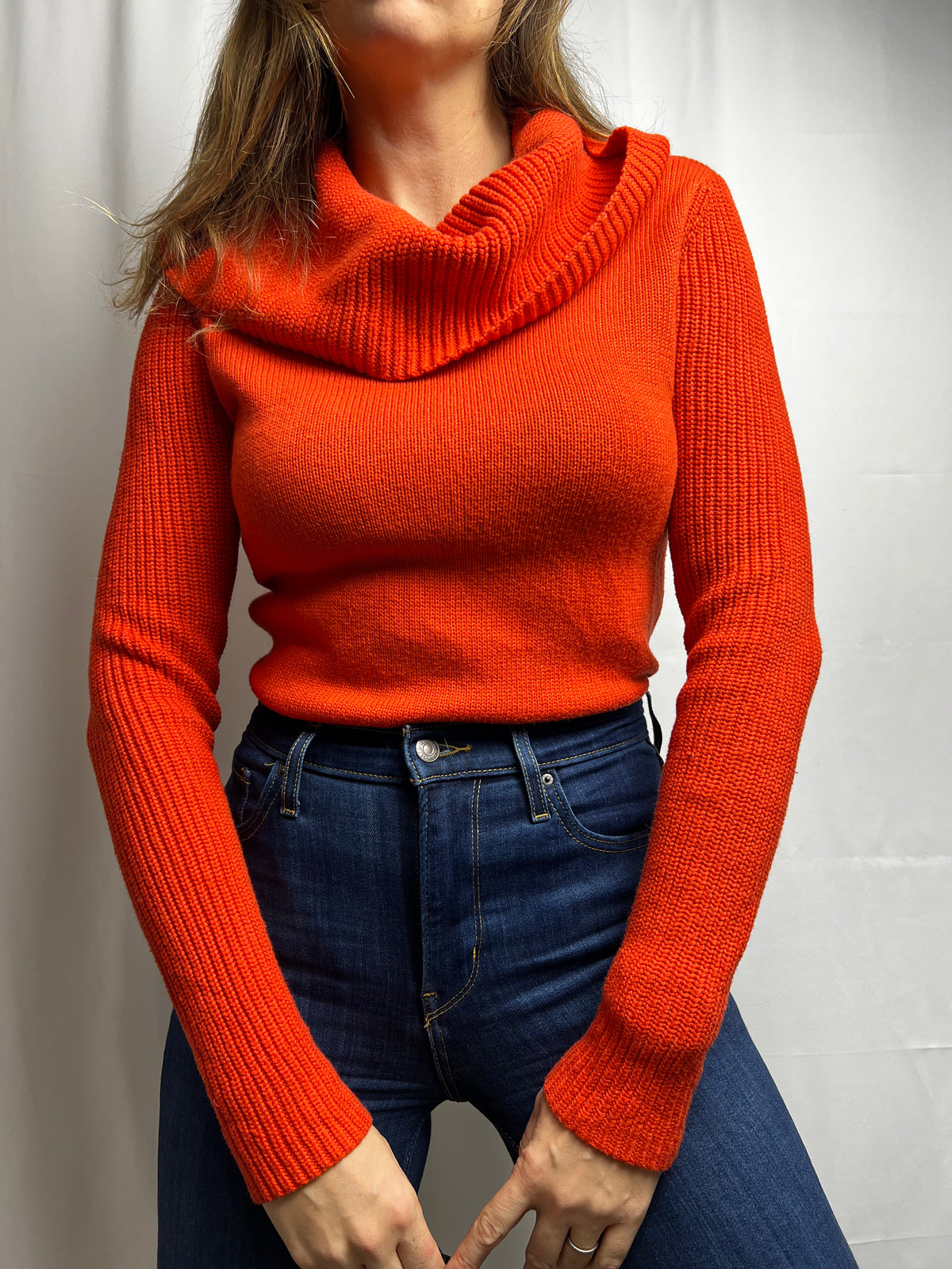 Ralph Lauren Wool Blend Cowl Neck Sweater