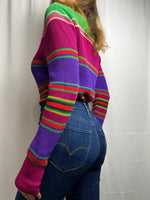 Ralph Lauren Multi Colour Striped Boat Neck Sweater