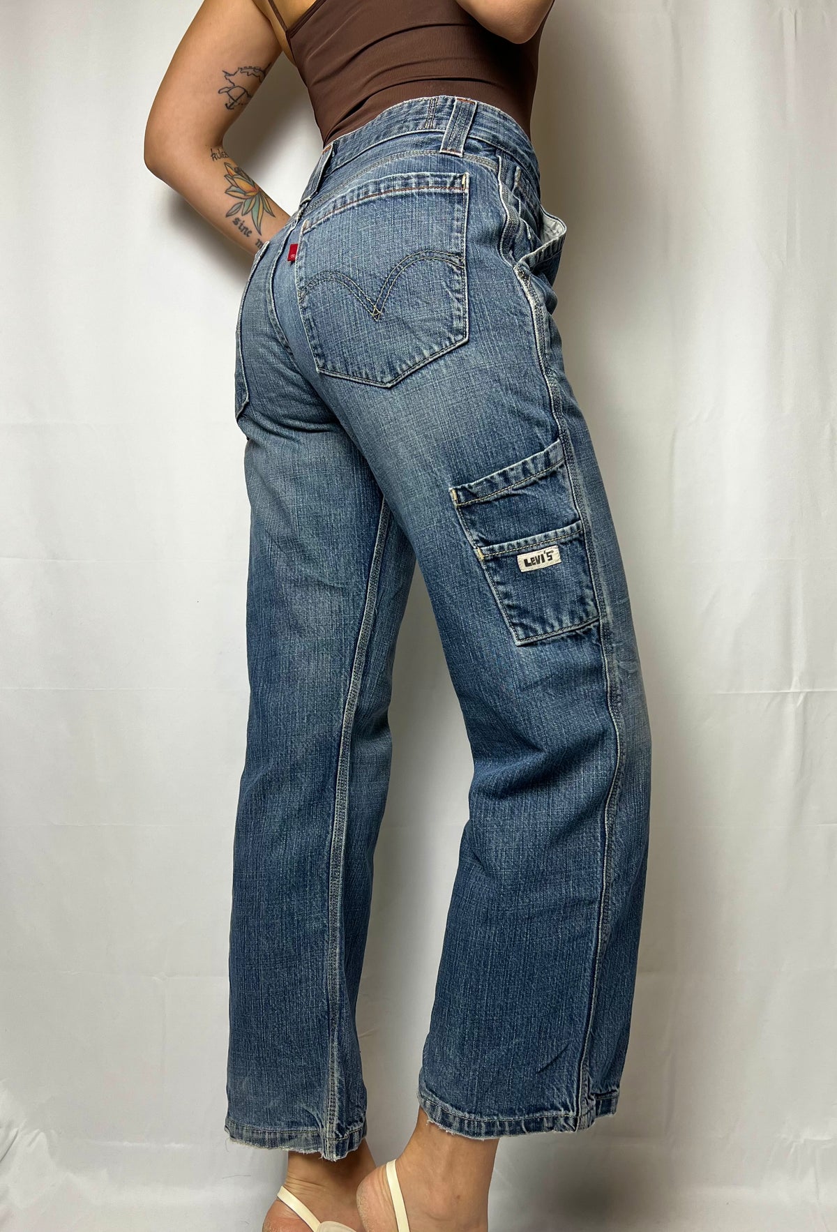 Vintage Levis 90s-2000s Y2K Cargo Jeans W29 L29