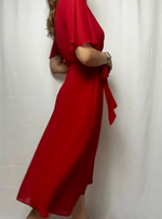 Ralph Lauren Georgette Flutter Sleeve Dress With QR Code size S