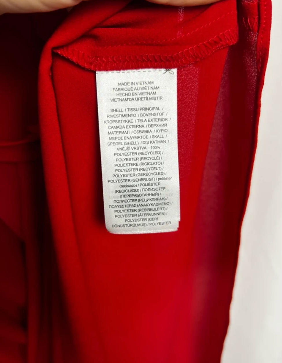 Ralph Lauren Georgette Flutter Sleeve Dress With QR Code size S