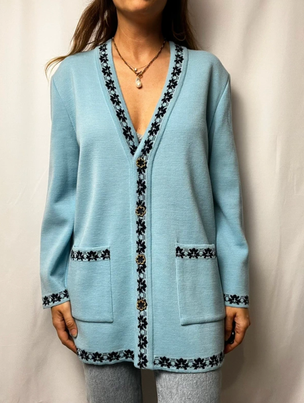 Jean Girard Wool Cardigan Made In France size XL