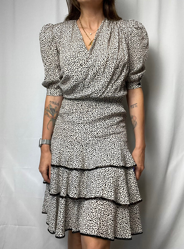 Vintage Punto Verde Dress With Shoulder Pads Size M