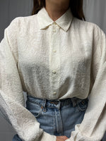 Vintage Silk Blouse Made In France Size M