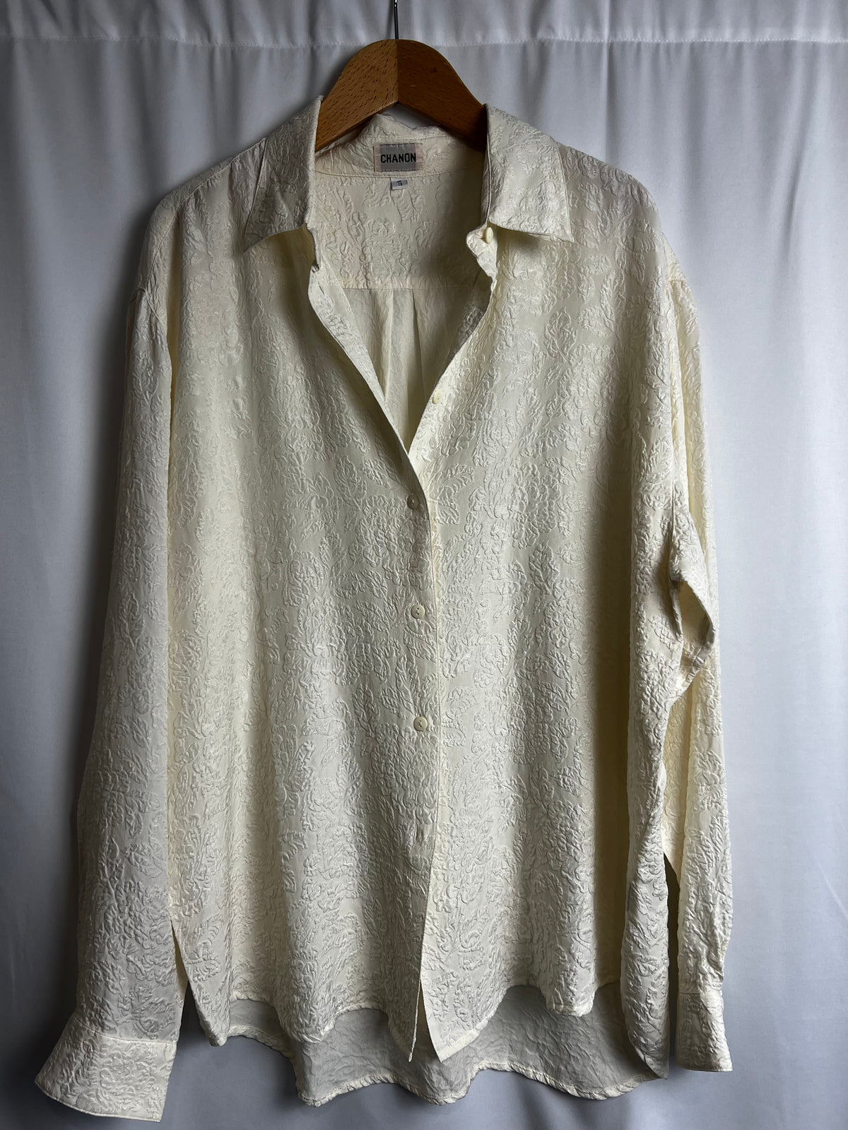 Vintage Silk Blouse Made In France Size M