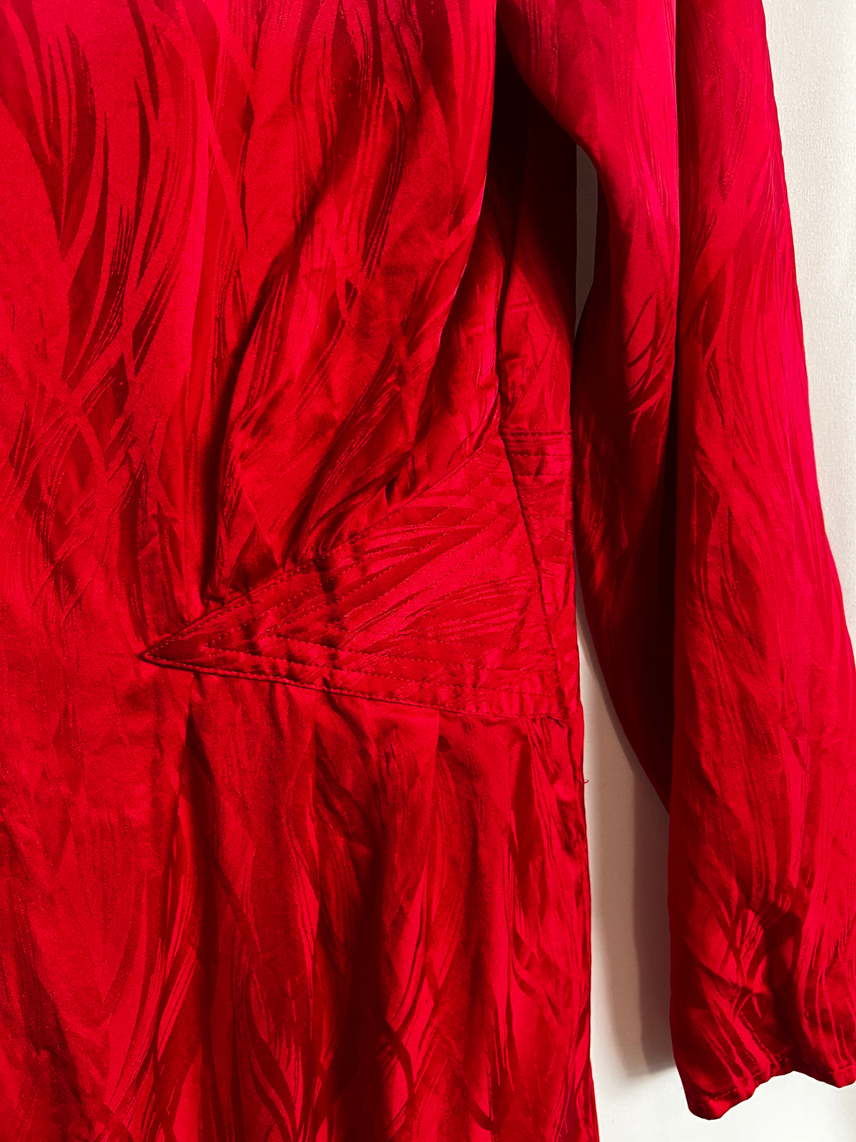 Vintage Argenti 100% Pure Silk Dress Made In Hong Kong Size S