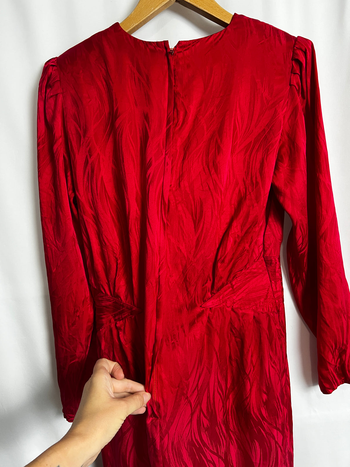 Vintage Argenti 100% Pure Silk Dress Made In Hong Kong Size S