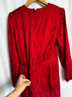 Vintage Argenti 100% Pure Silk Dress Made In Hong Kong Size S