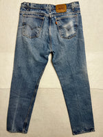 Vintage 80s Levis 505 Orange Tab Jeans Made In USA W36 L32