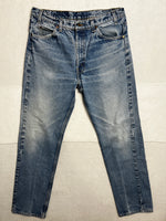 Vintage 80s Levis 505 Orange Tab Jeans Made In USA W36 L32