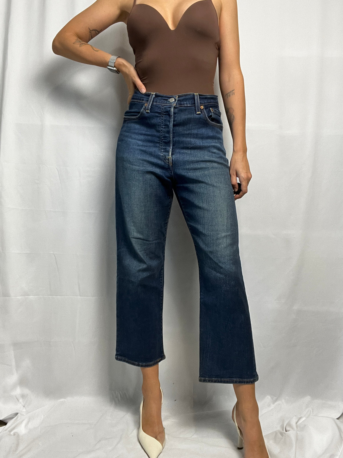 Levis Ribcage Straight Ankle JeansW29 L27Size M