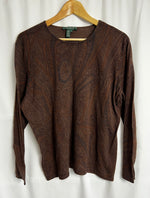 Ralph Lauren Silk & Cashmere Blend Knit Top Sweater Size XXXL