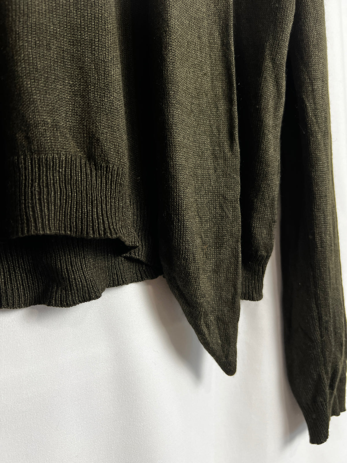 Ralph Lauren Silk & Cashmere Blend Knit Jumper With Draped Shawl Size L