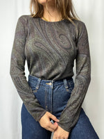 Ralph Lauren Silk & Cashmere Blend Knit Top Sweater Size L