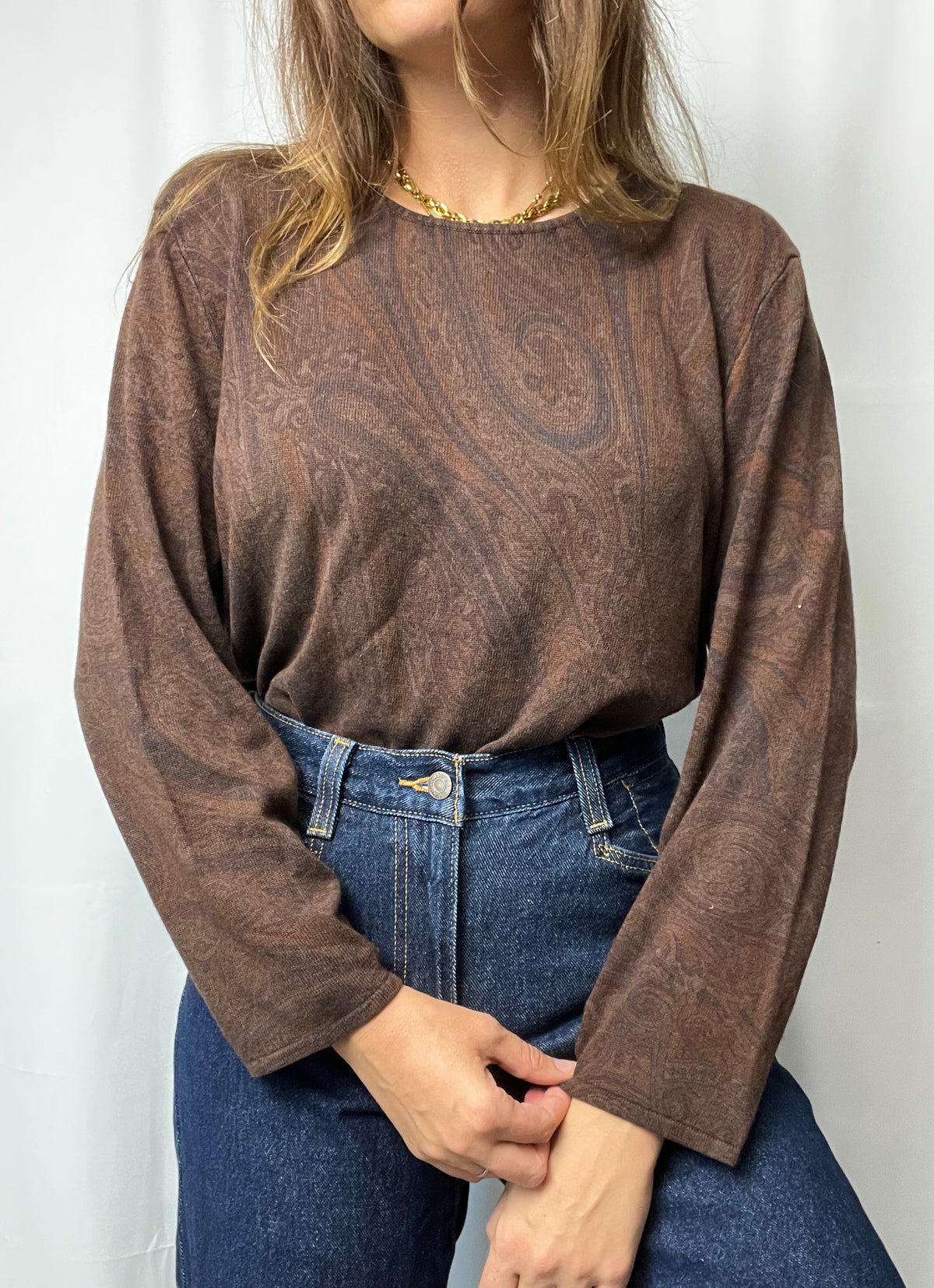 Ralph Lauren Silk & Cashmere Blend Knit Top Sweater Size XXXL