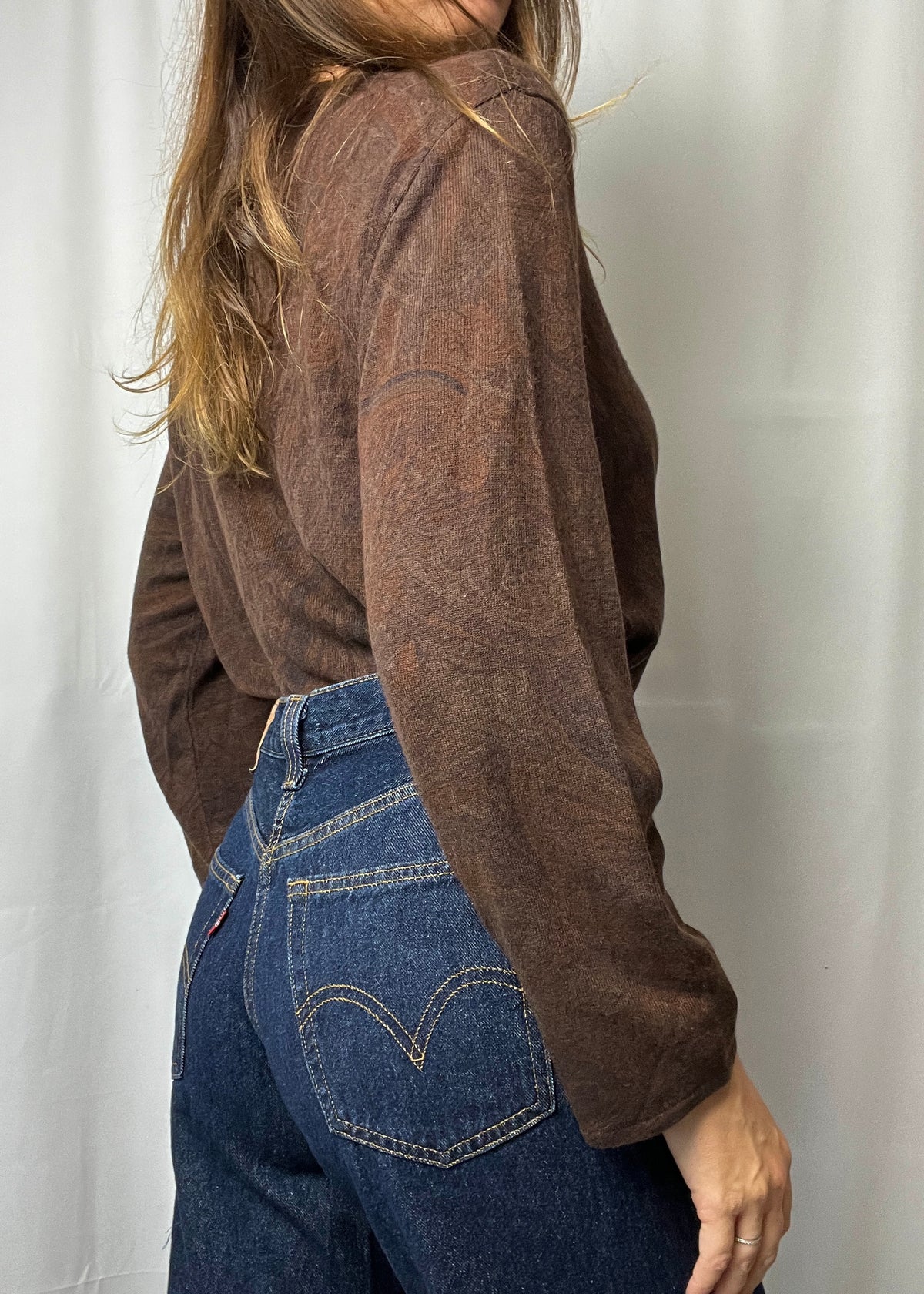 Ralph Lauren Silk & Cashmere Blend Knit Top Sweater Size XXXL