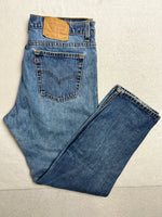 Vintage 90s 556 "Guy's Fit" Levis 556 Jeans | 16 MED | Made In USA | 100% Cotton