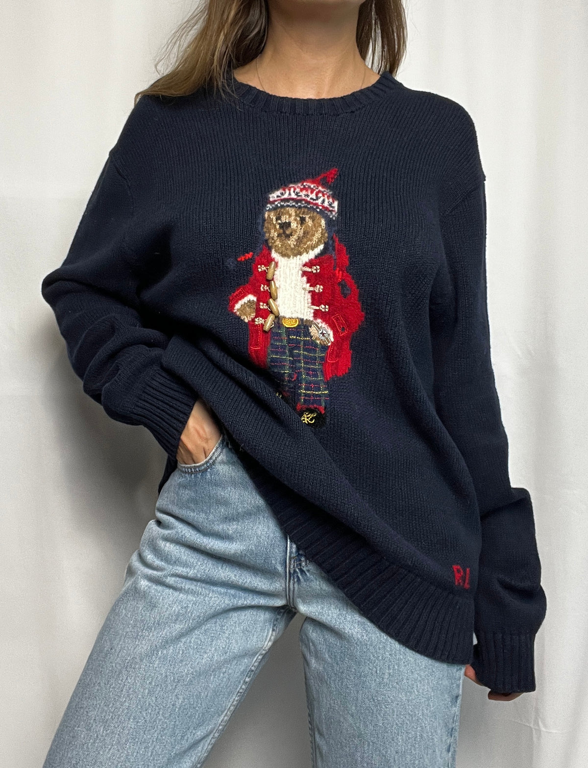 Polo Ralph Lauren Iconic Holiday Bear Jumper Size XL