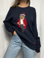 Polo Ralph Lauren Iconic Holiday Bear Jumper Size XL