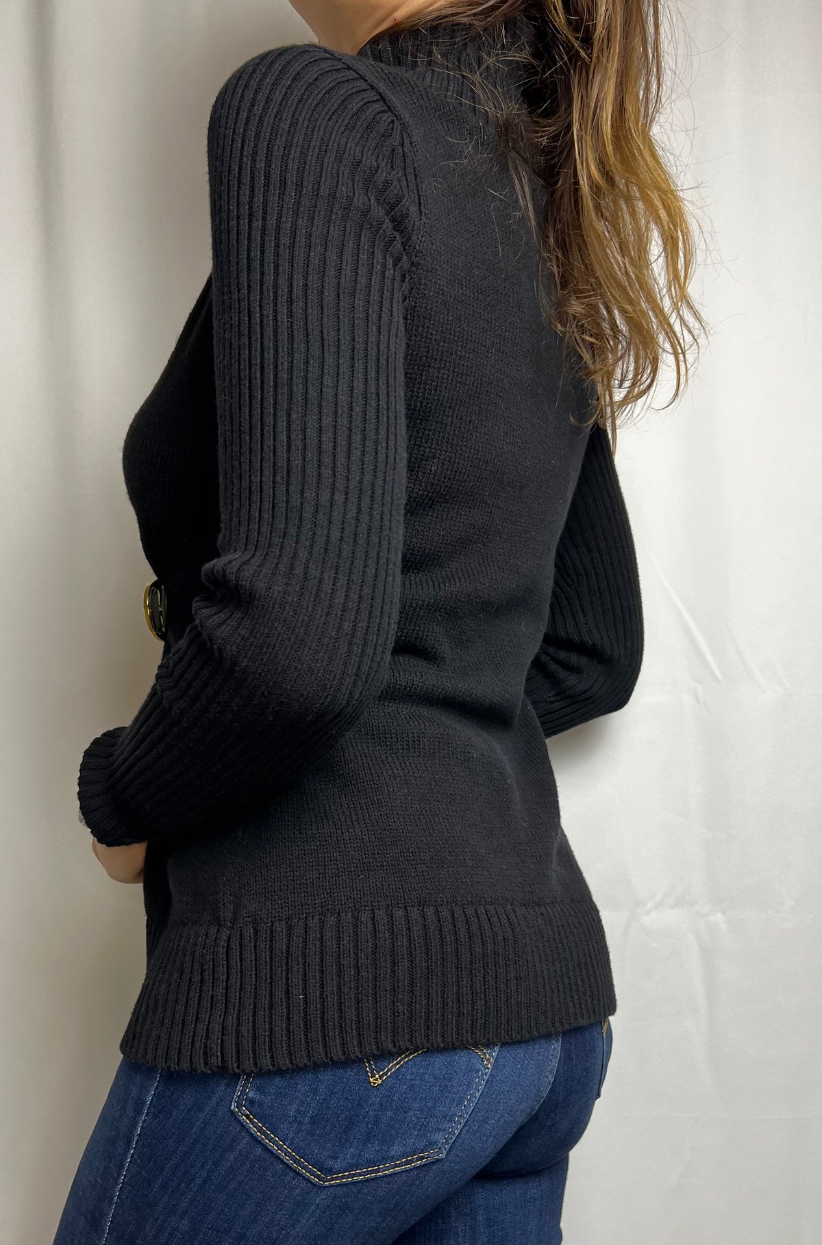Ralph Lauren Black Cardigan Sweater Size XS