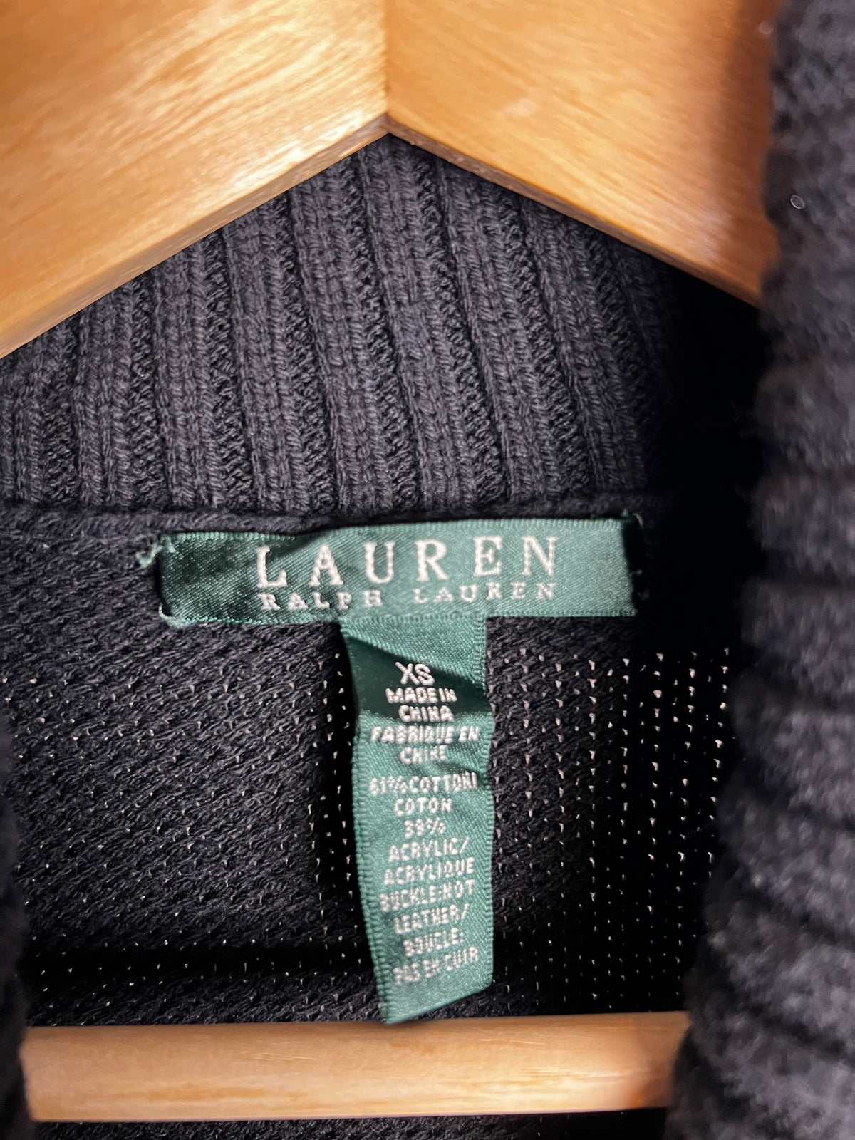 Ralph Lauren Black Cardigan Sweater Size XS