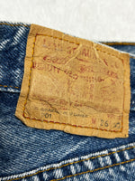 Vintage 80s 90s Levis RARE 901 Jeans W26 (Size XS) | Made In France | 100% Cotton