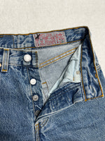 Vintage 80s 90s Levis RARE 901 Jeans W26 (Size XS) | Made In France | 100% Cotton