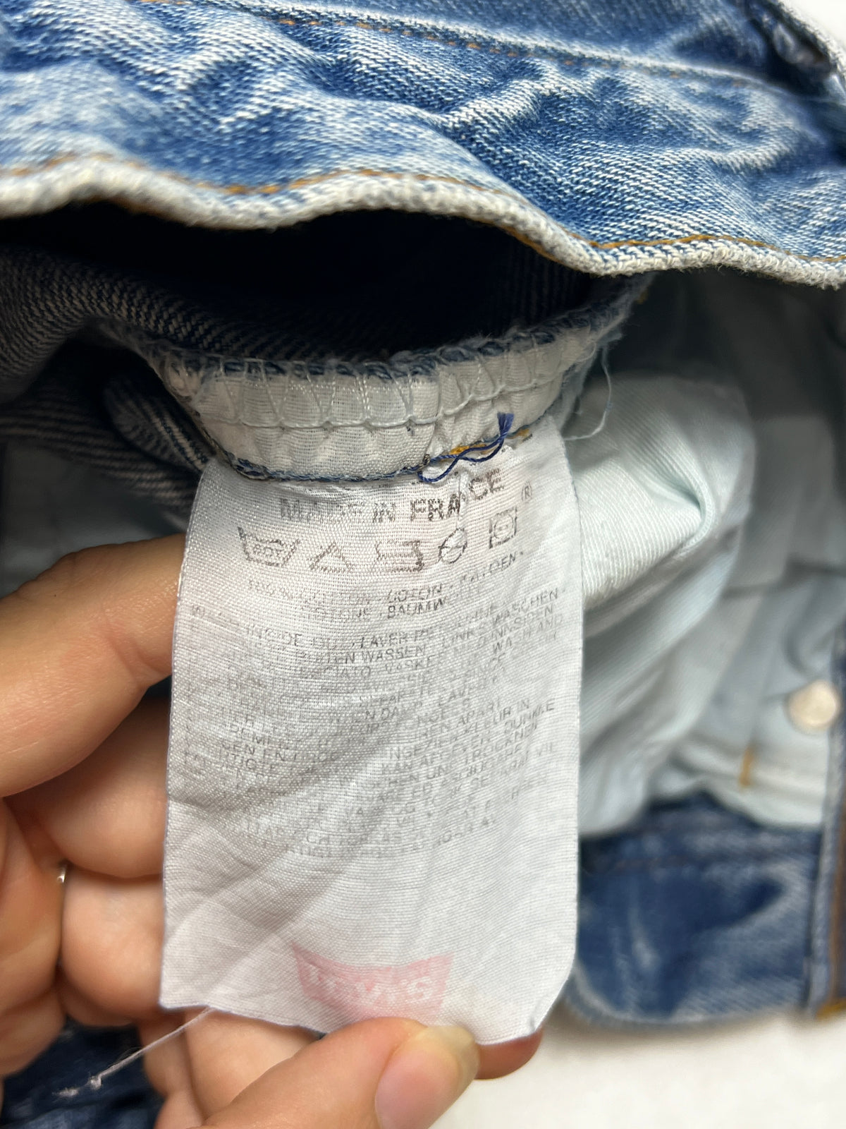 Vintage 80s 90s Levis RARE 901 Jeans W26 (Size XS) | Made In France | 100% Cotton